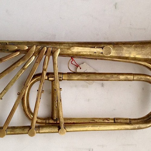 Keyed trumpet by Carl Gottlob Schuster, ca. 1840